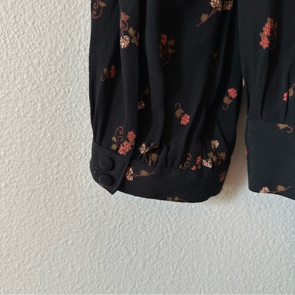 Madewell Wrap Top in Flower Toss Size Small - Picture 7 of 8